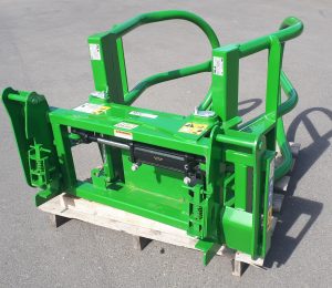 Round Bale Grapple for JD 640 Loader rear view