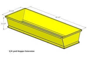 Talet Auger Bucket hopper extension