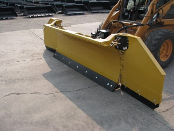Blades-Snow-HLA-3230-4 HLA Snow Wing mounted on Case skid steer