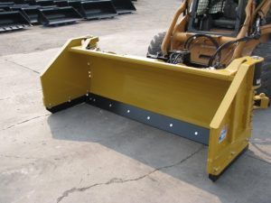 HLA Snow Wing mounted on Case skid steer