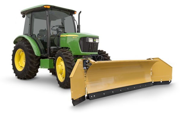 Blades-Snow-HLA-3230-7 HLA Snow wing mounted on a JD tractor