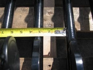 HLA Stone fork tine spacing with tape measure