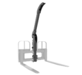 HLA single arm grapple to fit HLA pallet forks