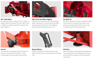 MK Martin Snowblower Product Features Images and Text