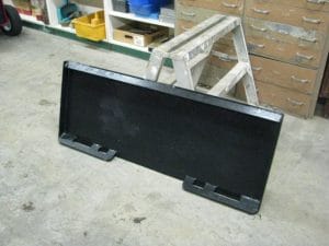 1/4" skid steer mounting plate