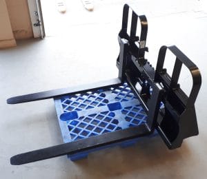 HLA heavy duty pallet forks on a pallet