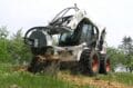 Stump Grinder mounted on a skid steer