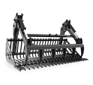 HLA Stone Fork Grapple with skid steer quick attach