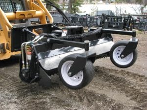 Erskine Soil Conditioner attached to a skid steer