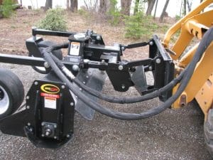Erskine Soil Conditioner attached to a skid steer