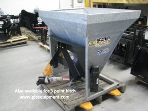 Skid steer mounted sand spreader