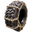 Skid steer winter tire with cross link winter chain