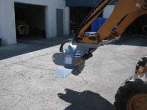 Skid steer mounted stump grinder