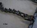 skid steer tire chains v-bar style