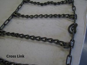 skid steer tire chains cross link style