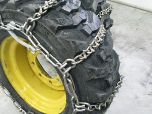 skid steer tire chains v-bar style