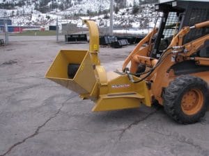 skid steer mounted wood chipper