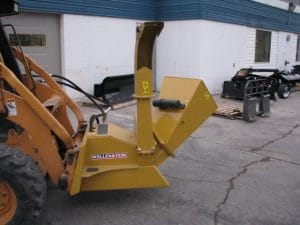 skid steer mounted wood chipper