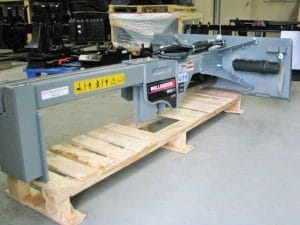 inverted log splitter for skid steer