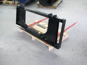 HLA double bale spear for skid steer