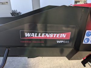 Wallenstein WP845 wood processor sticker