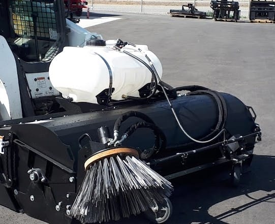 Pick up broom water kit and curb brush