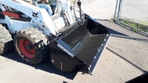 Skid Steer 4 in 1 Bucket on Bobcat