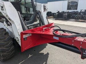 Wallenstein inverted skid steer mounted wood splitter