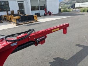 Wallenstein inverted skid steer mounted wood splitter