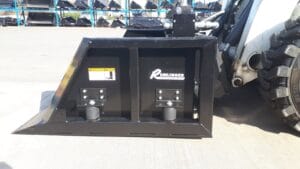 Remlinger Screening Bucket mounted on a skid steer