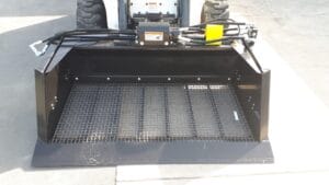 Remlinger Screening Bucket mounted on a skid steer