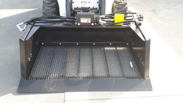 Remlinger Screening Bucket mounted on a skid steer