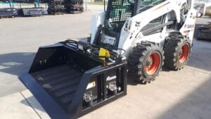 Remlinger Screening Bucket mounted on a skid steer