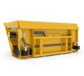 Skid Steer Mounted Side Discharge Bucket for Sand or Sawdust