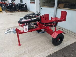 Towable Wallenstein Log Splitter red color