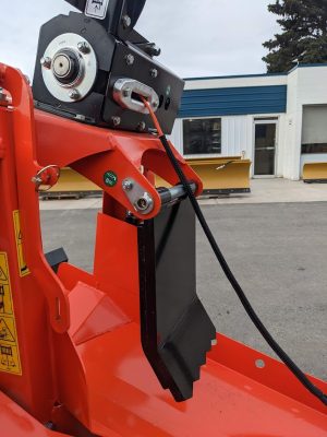 Infeed winch for Wallenstein Firewood Processor