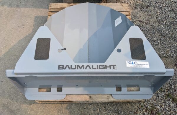 skid steer mounted tree scoop top view