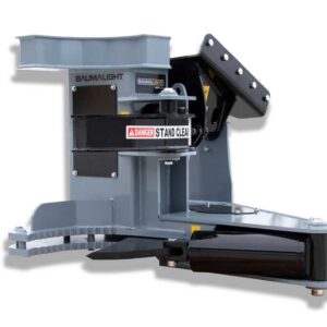IXP510G 90° Rotating Excavator Tree Shear - Baumalight with hoses and couplers