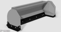 Snow Pusher 60″ HLA 1500 Series with JD440 Mount