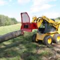 skid steer winching log