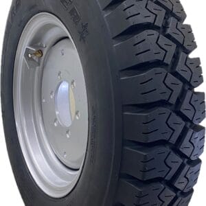 Blizzard Master Wheel and Tire – 8 on 8 – Black Wheel for skid steer