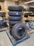 Blizzard Master Wheel and Tire – 8 on 8 – Black Wheel for skid steer